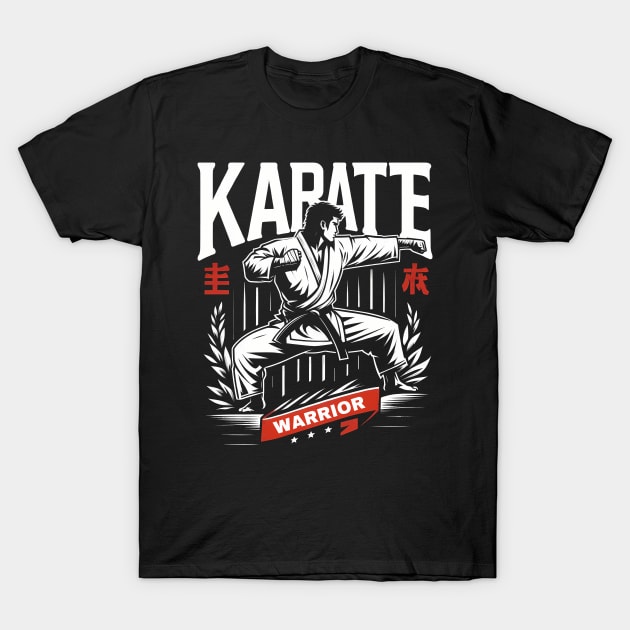 karate warrior T-Shirt by TaevasDesign